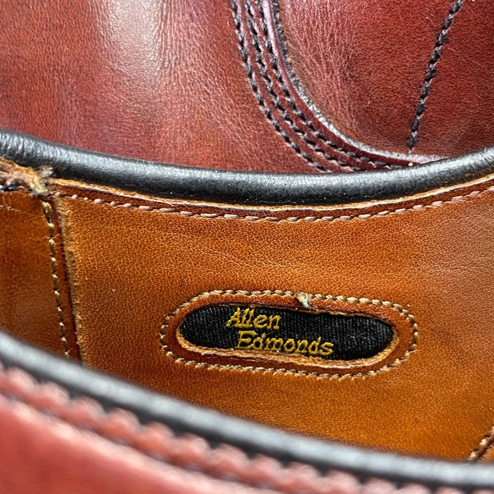 Allen Edmonds Fifth Avenue Mens 8.5 D Brown Leather Cap Toe Oxford Dress Shoes